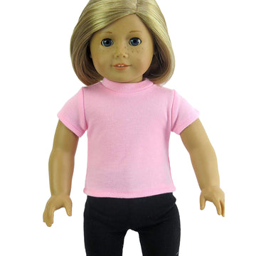 American Fashion World T-Shirts Set for 18-Inch Dolls | 5 Pieces | Premium Quality & Trendy Design | Outfit Fashions