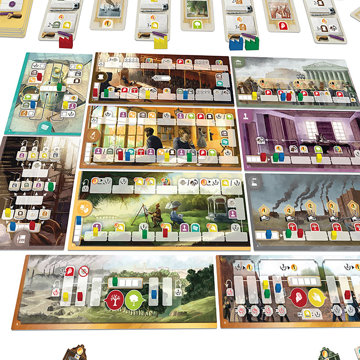 Rise - Capstone Games, City Building Game, Ages 14+, 2-4 Players, 60 Mins