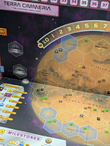 Terraforming Mars Utopia & Cimmeria - Double-Sided Game Board with New Maps and Awards - for Ages 12+ and 1 to 5 Players