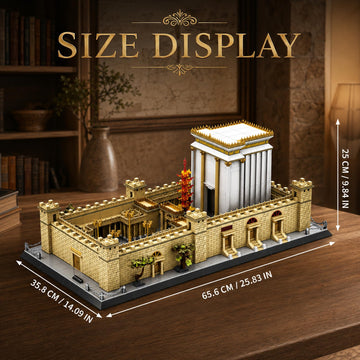 LQPFBSM Jerusalem Temple Building Blocks Sets Judaism Architecture Building Toys Solomon’s Holy Temple Model Toys Judaica & Christian Bible Gift