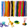 CRAFTUS 200Pcs Pipe Cleaners 20 Assorted Colors, 12 inch Long Fuzzy Craft Pipe Cleaners for DIY Art & Craft Supplies, Chenille Stems for Kids Creative