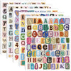 1488PCS Vintage Letter Stickers, 1Inch Magazine Alphabet and Number Stickers, Retro Vinyl Self-Adhesive Sticker Letters for Scrapbook Journaling DIY