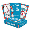 Aquarius Cat in the Hat Playing Cards Standard Size - Dr Seuss Themed Novelty Deck with 52 Unique Designs - Collectible Merchandise Gift for Teens