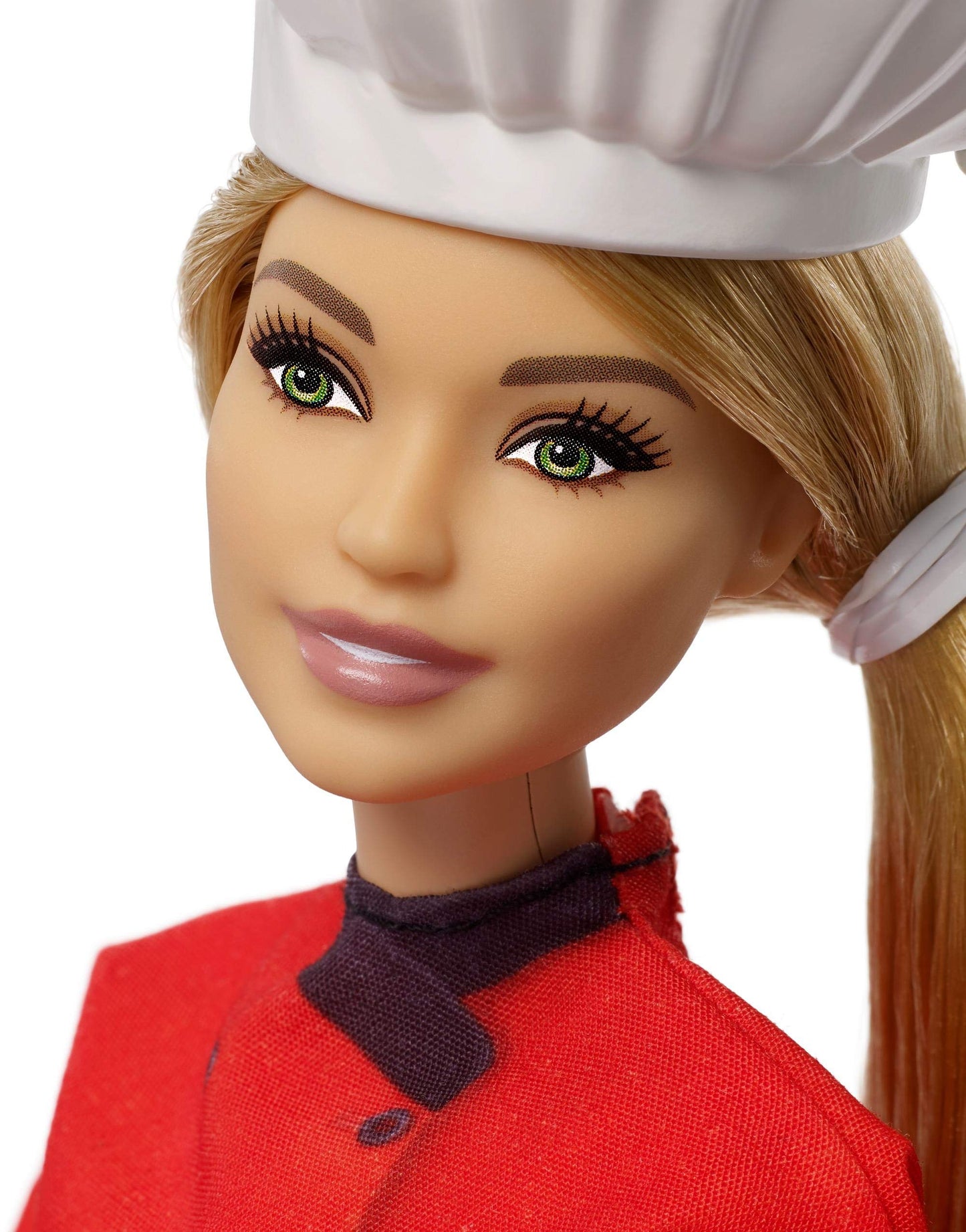 Barbie Chef Doll, Petite, Dressed in Chef-Inspired Coat with Frying Pan, Chef's Hat and Blonde Hair, Gift for 3 to 7 Year Olds