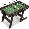 SereneLife Folding Foosball Table, 4’ x 2’ Full Competition Size Foldable Space Saving Table Soccer for Home, Arcade Game Room, for Indoor or Outdoor