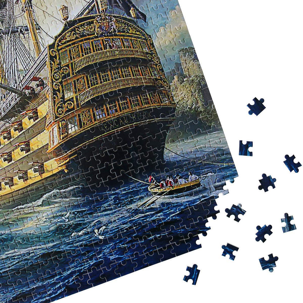 Vintage Royal Warship Puzzles for Adults 1000 Piece Sailing Ship Puzzle