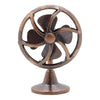 Tiosen Bronze Miniature Fan, 1/12 Scale Decoration, Home Outdoor Decoration Model Living Room Scene Craft Displays