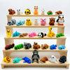 QCHENKOMI 35pcs Mini 3D Printed Animal Figurines Set, Flexible Articulated Fidget Toys for Kids & Adults, Cute 3D Print Animals Bulk for Party Favors