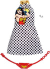Barbie Clothes: Wonder Woman Outfit Doll, Graphic Polka-Dotted Dress, Fanny Pack and Bangle, Gift for 3 to 8 Year Olds