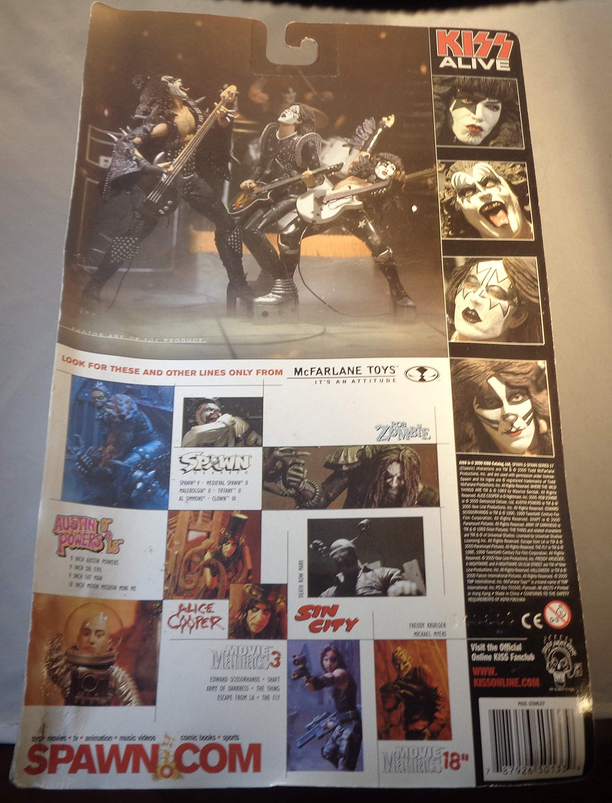 McFarlane Toys, KISS Alive Paul Stanley (Starchild) Figure, 7 Inches