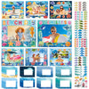 BLSUREFYX 64 Sets Under The Sea Picture Frame Craft 6.3 x 4.7 Inch Summer Ocean Photo Frame Crafts with Sea Animals Stickers for Kids School Classroom
