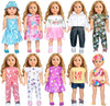 American 18 inch Doll Clothes Accessories-10 Set Doll Outfits for Girl Doll Clothes, Valentine's Toys Gifts for Kids Dressing up