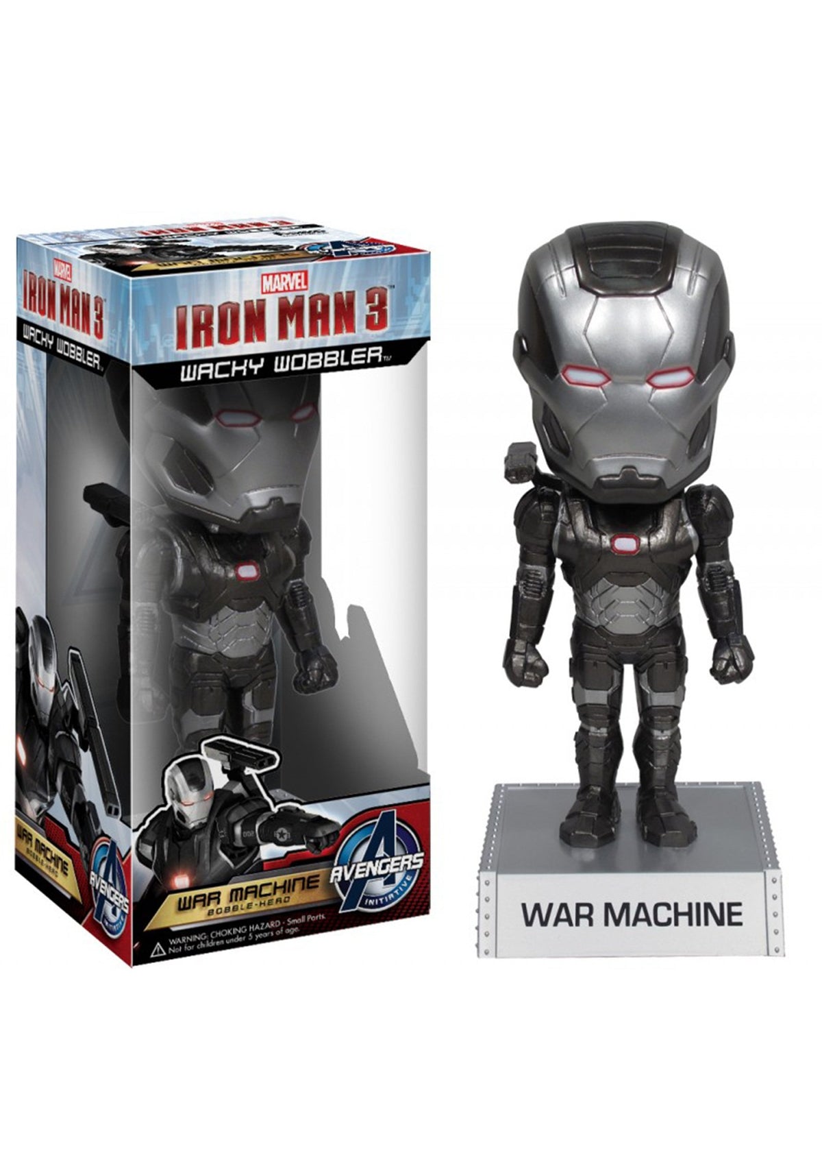 Funko Marvel Iron Man Movie 3 War Machine Wacky Wobbler Action Figure