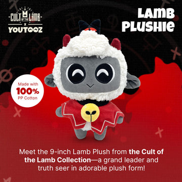 Youtooz Lamb Plushie 9" Inch Soft Plush Collectible Plush Cult of The Lamb Collection