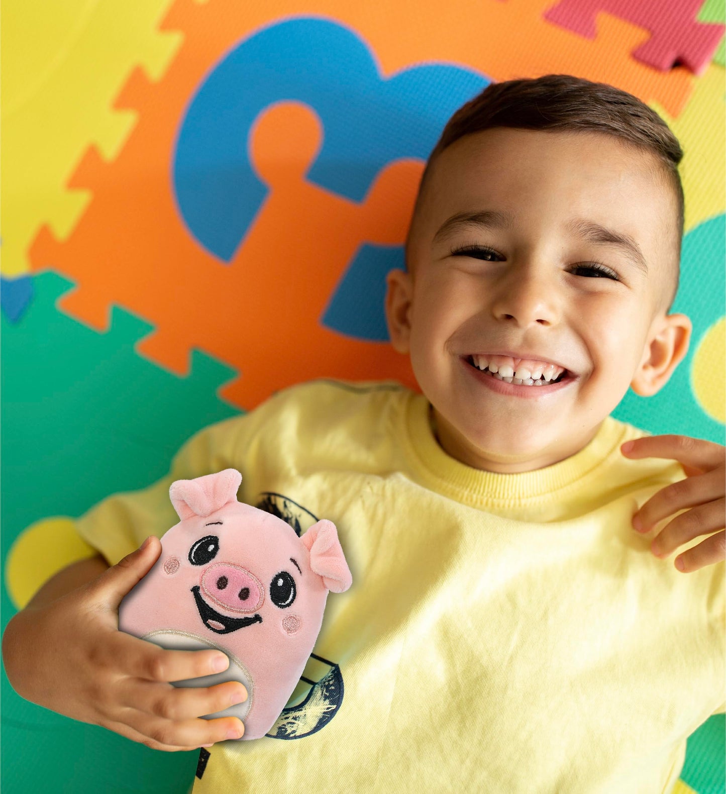 DolliBu Snug Mooshies Pig Stuffed Animal - Wild Life Super Squishy Soft Sensory Plush Toy for Girls and Boys, Cute Small Kids Plush Animal Friend