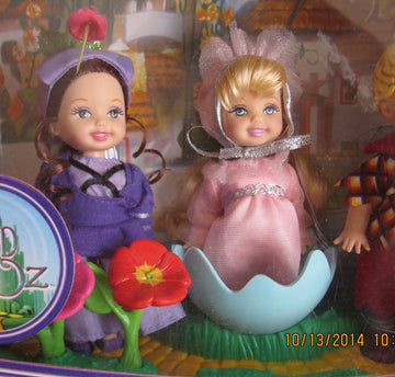Barbie Wizard of Oz MUNCHKINS KELLY & TOMMY Collector DOLLS w 3 MUNCHKIN (Lollipop TOMMY, BALLERINA & GIRL Villager) DOLLS & More (2006)