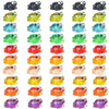 FWKAILEPING 50 Piece Mini Glow in The Dark Resin Frog Set 10 Color Night Light Frogs for Moss Landscape Fairy Garden Dollhouse DIY Eco Bottle Craft