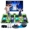 FWFX Wireless Dance Mat for TV, 2-Player Musical Electronic Dancing Pad for Kids & Adults, for Family Party Games, Exercise, Yoga & Fitness - Birthday