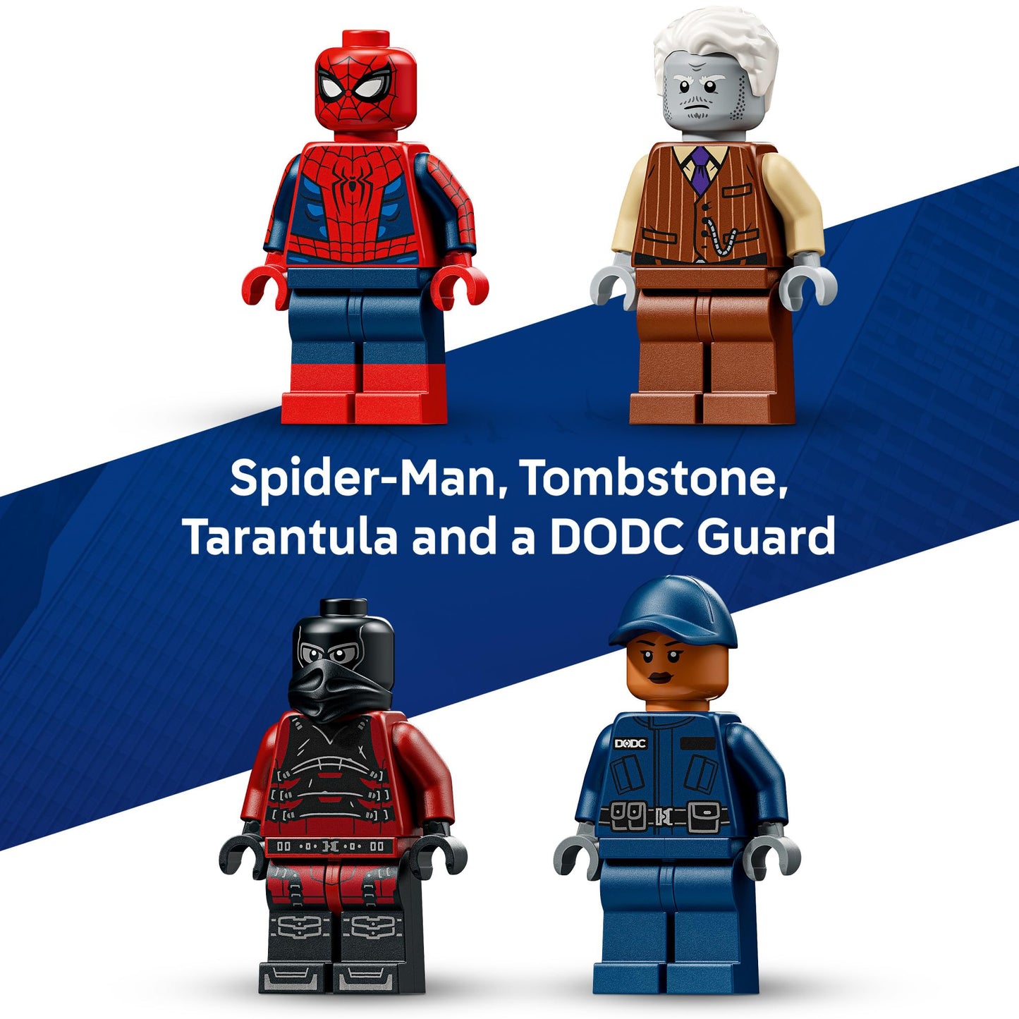 LEGO Marvel Spider-Man Prison Transport Chase - Super Hero Building Toy for Boys & Girls, Ages 8+ - Includes 4 Minifigures - Spider-Man Toy for Fans