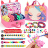 Bracelet Making Kit Gift for Girls Ages 8-12, 1200 Colorful Elastic Cloth Rubber Loom Bands Weaving Loom Bracelet Kit DIY Arts and Crafts Kit Toys