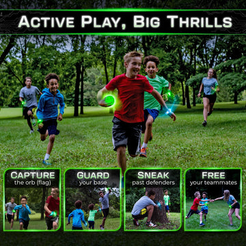 Redux: The Original Glow in The Dark Capture The Flag Game | Ages 8+ | Outdoor Games for Kids and Teens | Glow in the Dark Games | Sports Gifts