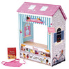 Olivia's Little World 18" Doll 4 Scenes Dollhouse with 7 Accessories | Convertible Wooden Play House | TD-12641C