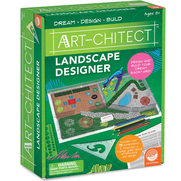 MindWare Art-chitect Landscape Designer for Kids - 3D Landscape Design Kit for Kids Ages 8 and Up - Learn The Basics of Architecture As You Design
