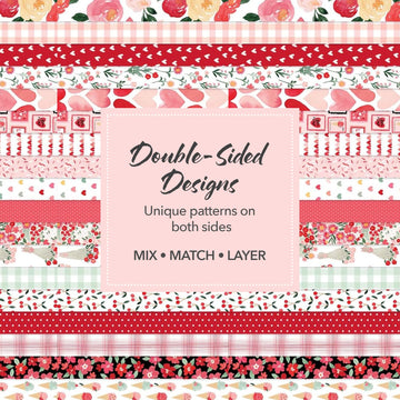 Echo Park Paper Co. My Valentine Collection Kit - 12x12 Double-Sided Paper & Stickers Set for Scrapbooking, Valentine's Card Making, DIY Crafts