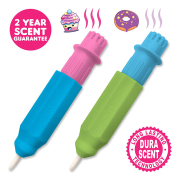 Water Magic (Cupcake & Donut) - Patented Gourmet Scented Reusable Water Reveal Coloring Book for Kids - Mess Free with Water Activity, Scented Water
