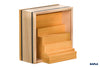 KAPLA 40 Squares Yellow - Wooden Construction Set - 40 Yellow Colored Building Planks - for Ages 3+