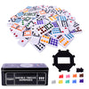 Elbow Room Games Double Twelve Dominoes Set with 91 Dominoes, 10 Trains, Starter Piece, Storage Tin - Perfect for Mexican Train, Block, and Draw -