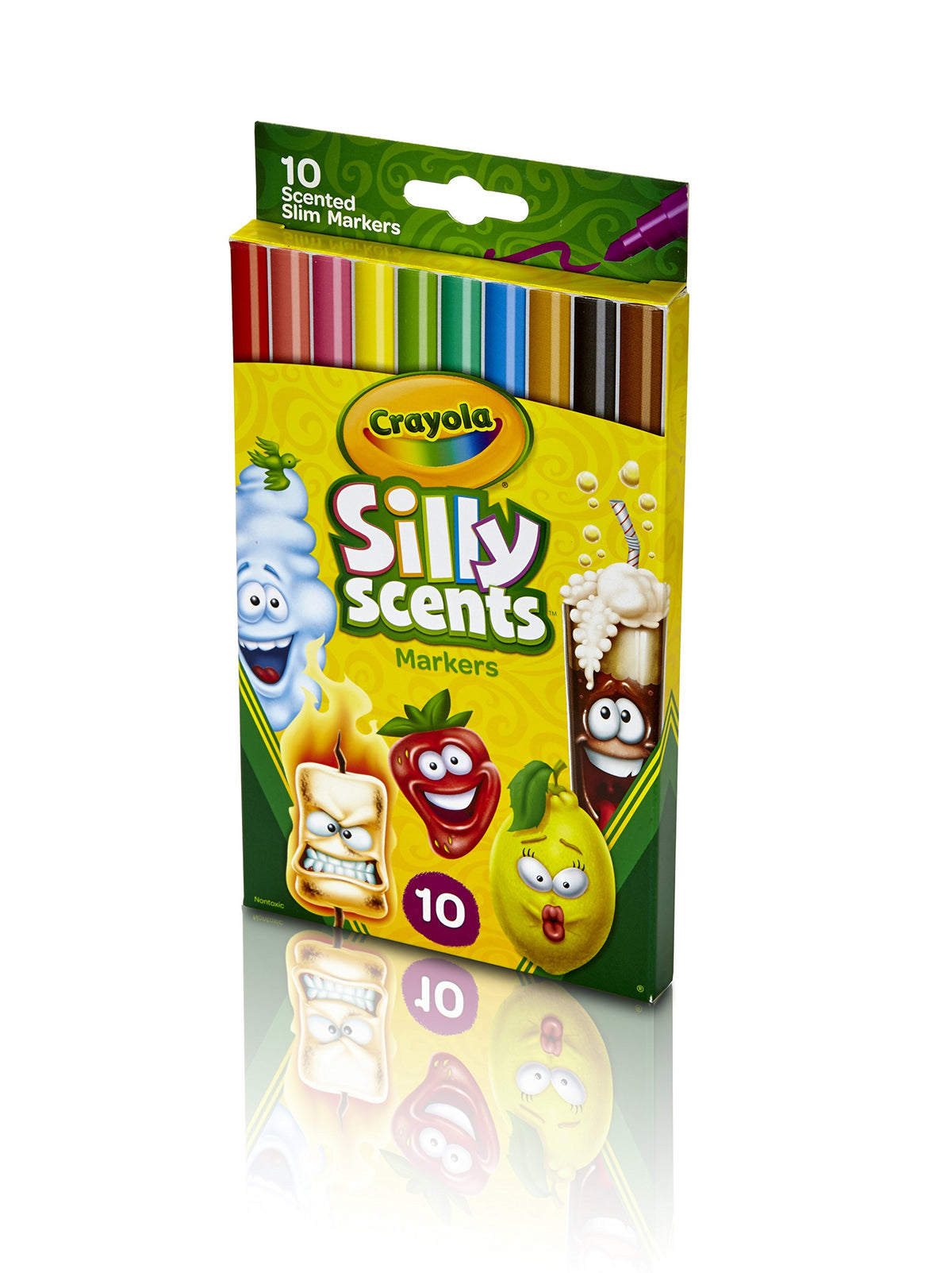 Crayola Silly Scents Washable Scented Markers, 10 Count, Gift for Kids