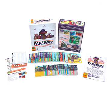 Pandasaurus Games Faraway Card Game - Explore Mysterious Alula! Strategic Region Building with Engaging Gameplay for Adventurers, Ages 10+, 2-6
