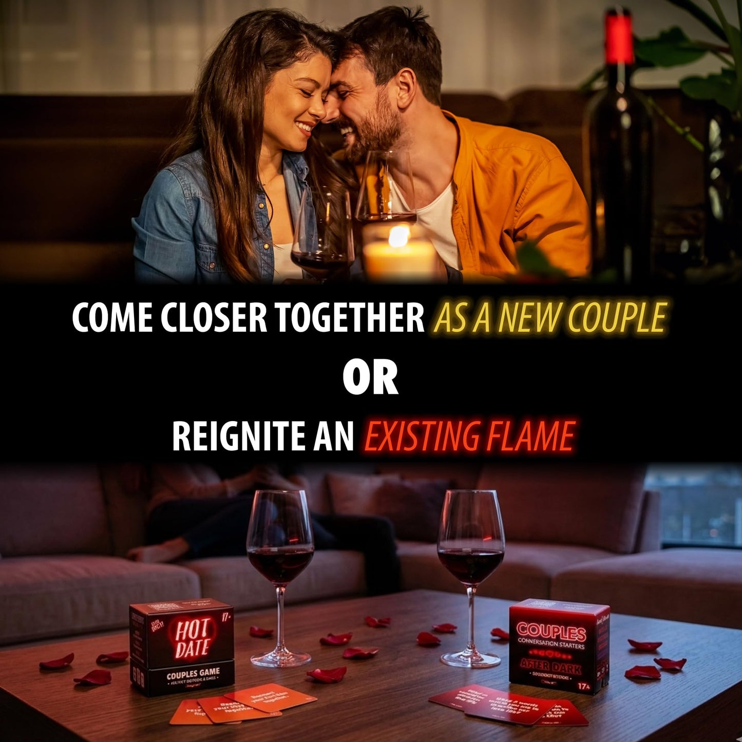 Classy Girl Hot Date Couples Game for Adults - 260 Spicy, Fun Questions & Dares for Romantic Nights & Deep Relationships - Conversation Cards - 2