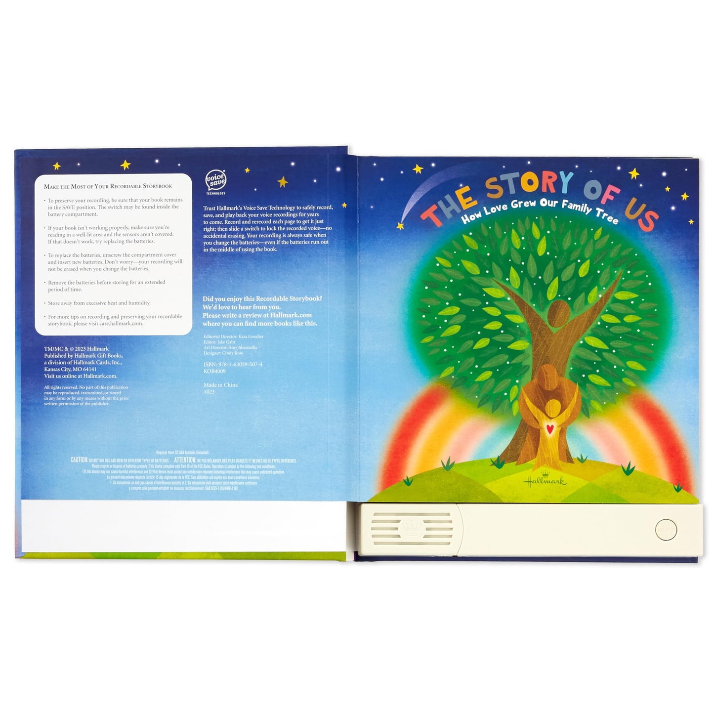 Hallmark Recordable Storybook With Music (The Story of Us: What Makes Our Family Tree Special) Gifts for Kids, Grandchildren