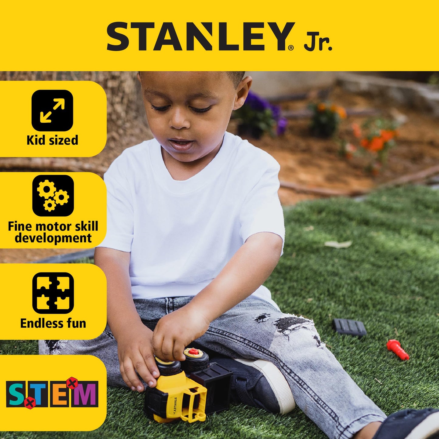 Stanley Jr. Red Toolbox Take Apart Dot 3 Piece Set