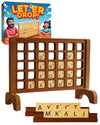 Letter Drop! 2-Player Tile Strategy Board Game, Ages 13+. Build Letter Combinations Horizontally, Vertically, or Diagonally - Includes Game Grid
