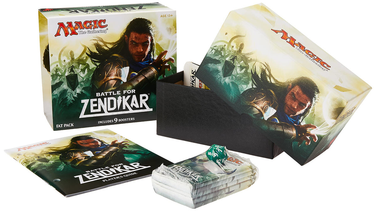 Magic the Gathering (MTG) Battle for Zendikar - Fat Pack (Includes 9 Booster and 80 Full Art Land)