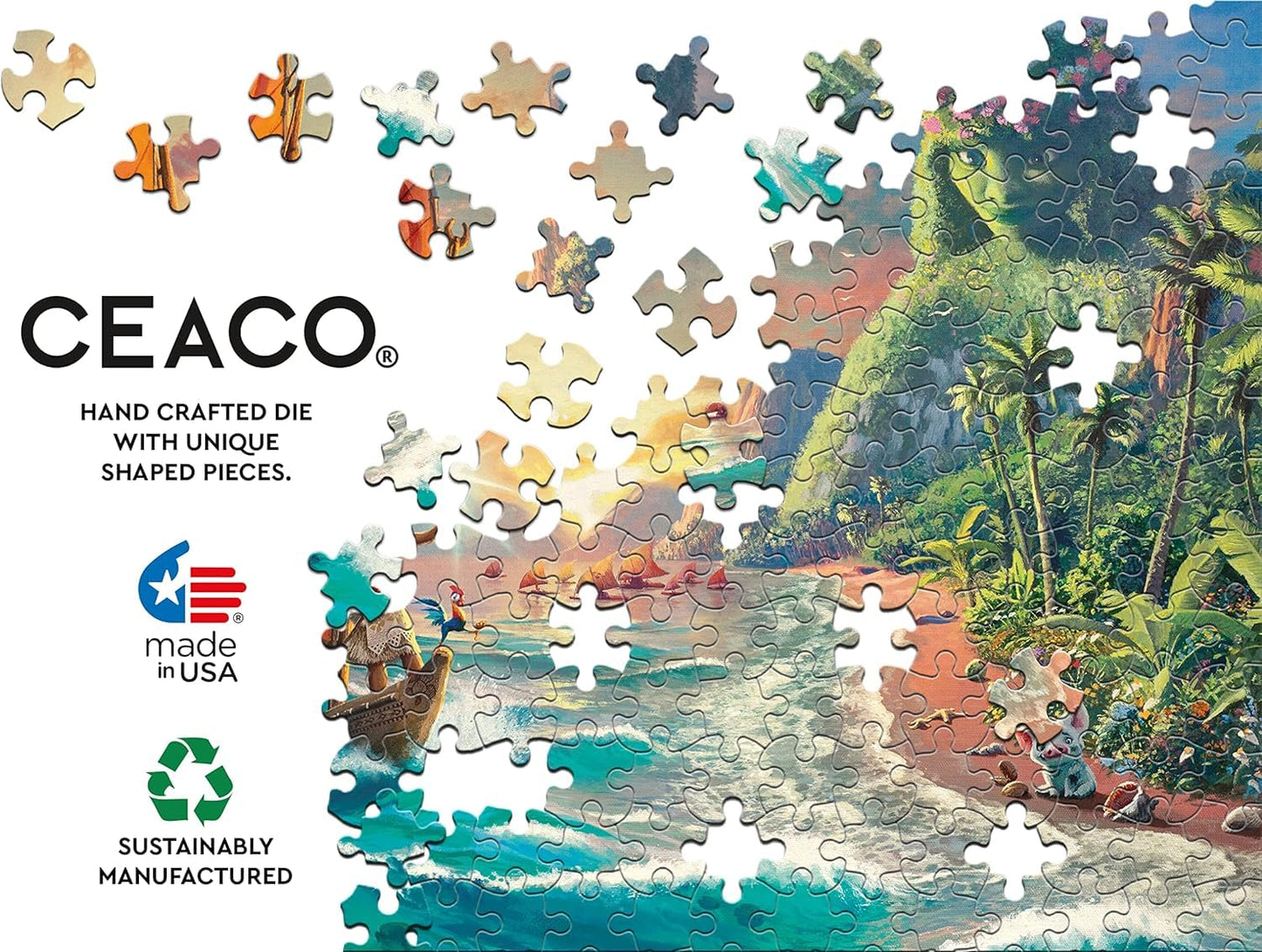 Ceaco - Thomas Kinkade Disney - Moana - 1000 Piece Jigsaw Puzzle for Adults