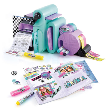 Canal Toys Style 4 Ever Scrapbooking Station; Unique 3-in-1 Scrapbooking Station That Includes Embossing Machine, Tape/Sticker Dispensers, Over 150