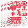 Big Dot of Happiness Berry Sweet Strawberry - Fruit Themed Birthday or Baby Shower Party Favor Sticker Set - 12 Sheets - 120 Stickers