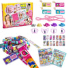 Creative Sticker Bracelet DIY Kit with 400 Mini Sticky Rolls - Wearable & Shareable STICKI Rolls 100-Page Sticker Book, Reusable Arts & Crafts
