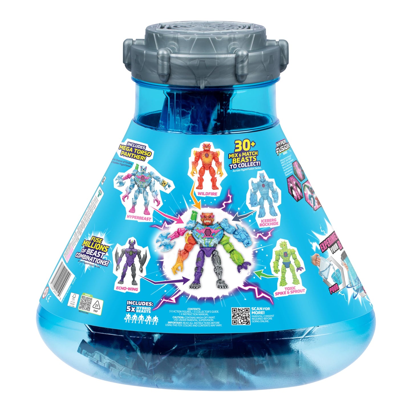 MrBeast Lab Hybrids Mega Pack, 5 Complete Buildable Figures