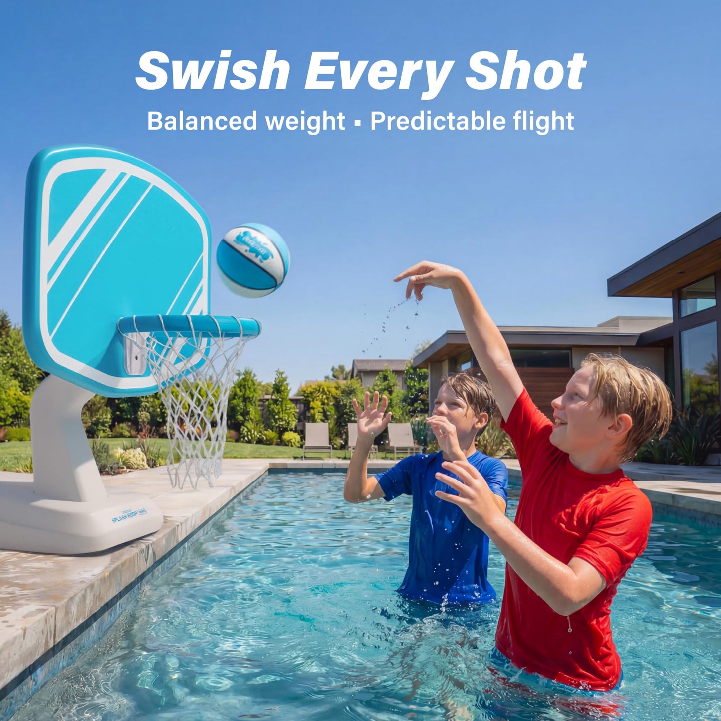 GoSports Water Basketballs 2 Pack - Size 3 (7 Inch), Great for Swimming Pool Basketball Hoops