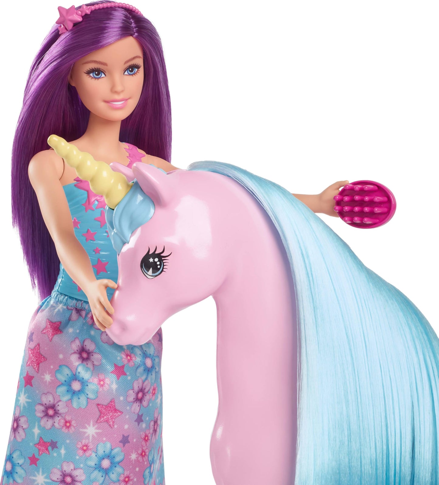 Barbie Mattel Doll & Unicorn Fantasy Playset - Magical Adventure Toy