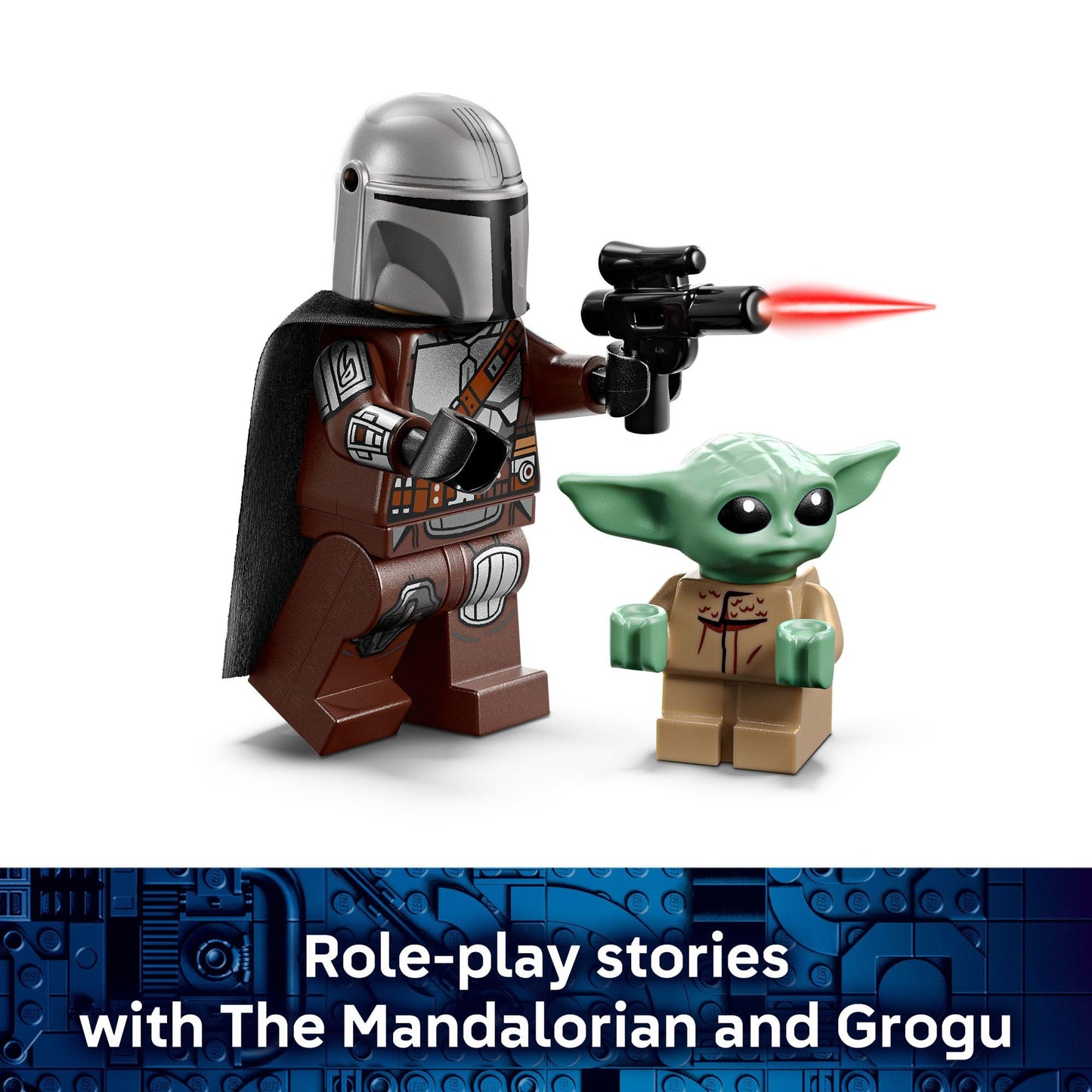 LEGO Star Wars The Mandalorian & Grogu’s Speeder Bike Building Toy for Boys & Girls - Pretend Play Space Vehicle W/2 Star Wars Character Figures