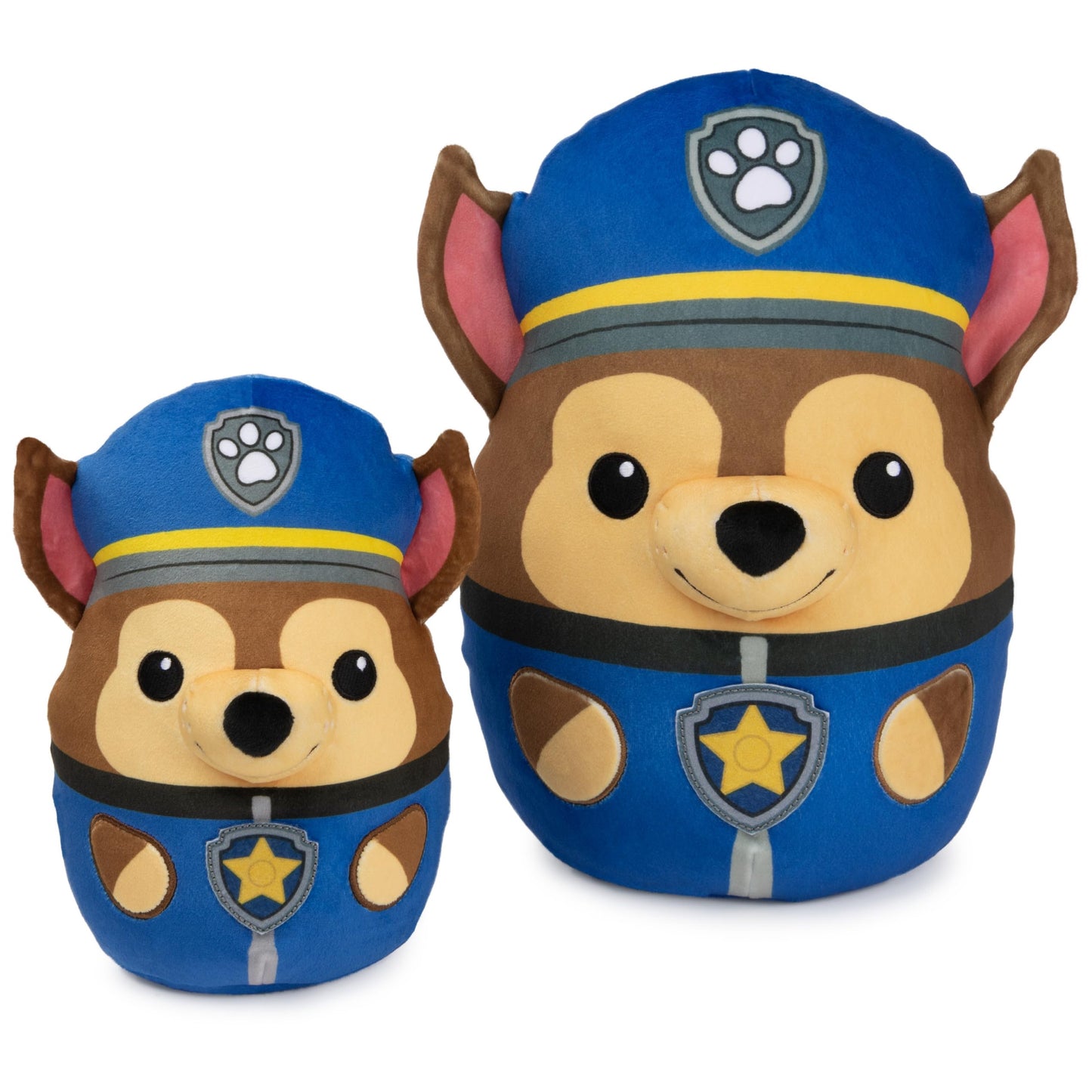 PAW Patrol Chase Squish Plush, Official Toy from The Hit Cartoon, Squishy Stuffed Animal for Ages 1 and Up, 12”