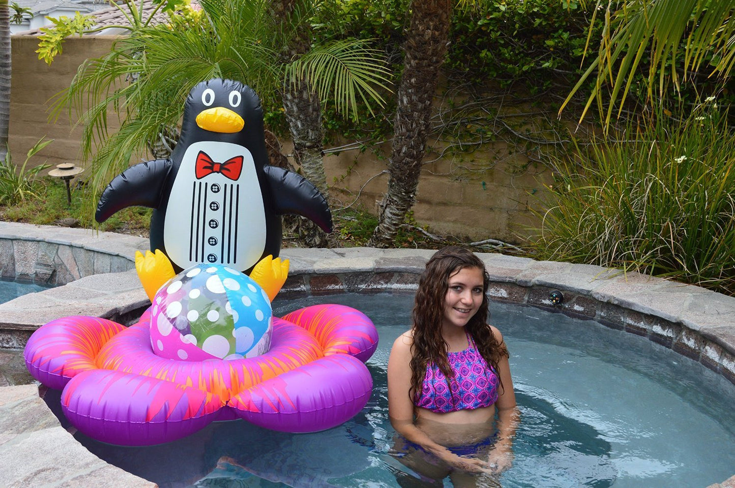 Poolmaster 81435 Floating Swimming Pool Backyard Décor, 33-Inch, Penguin