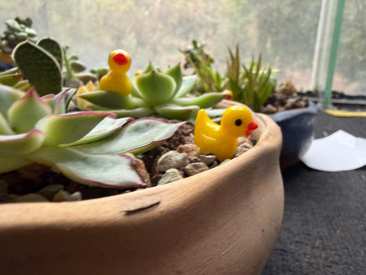 EMiEN 25PCS Little Yellow Mini Duck,Duckling Miniature Ornament Decoration Garden,Nice Decoration Accessories.