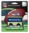MasterPieces NFL Seattle Seahawks Real Wood Toy Train Boxcar, 6.5" x 5.5" x 2"
